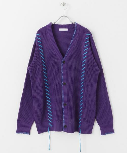 SENSE OF PLACE by URBAN RESEARCH / センスオブプレイス バイ アーバンリサーチ カーディガン・ボレロ | 『ユニセックス』ブランケットステッチカーディガン | 詳細28