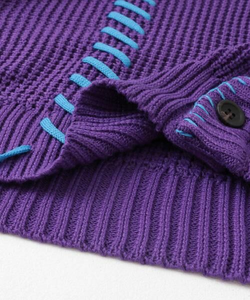 SENSE OF PLACE by URBAN RESEARCH / センスオブプレイス バイ アーバンリサーチ カーディガン・ボレロ | 『ユニセックス』ブランケットステッチカーディガン | 詳細30