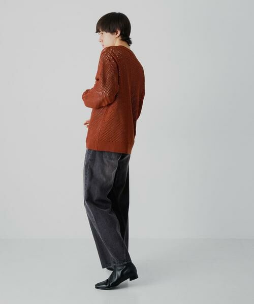 SENSE OF PLACE by URBAN RESEARCH / センスオブプレイス バイ アーバンリサーチ ニット・セーター | 『洗濯可』シアーメッシュクルーネックニット | 詳細16