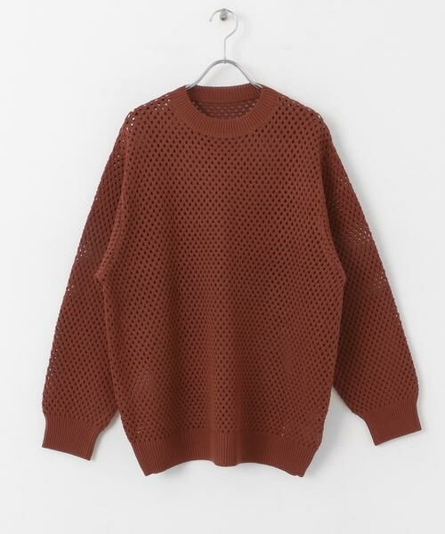 SENSE OF PLACE by URBAN RESEARCH / センスオブプレイス バイ アーバンリサーチ ニット・セーター | 『洗濯可』シアーメッシュクルーネックニット | 詳細20