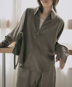 SENSE OF PLACE by URBAN RESEARCH / センスオブプレイス バイ アーバンリサーチ シャツ・ブラウス | サイドラインピンストライプジップシャツ