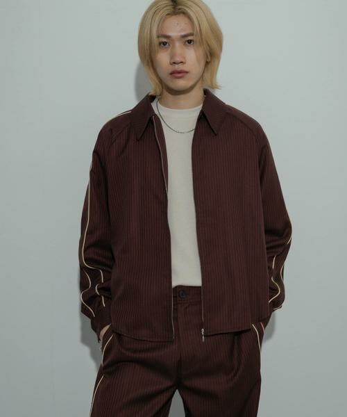 SENSE OF PLACE by URBAN RESEARCH / センスオブプレイス バイ アーバンリサーチ シャツ・ブラウス | サイドラインピンストライプジップシャツ | 詳細1