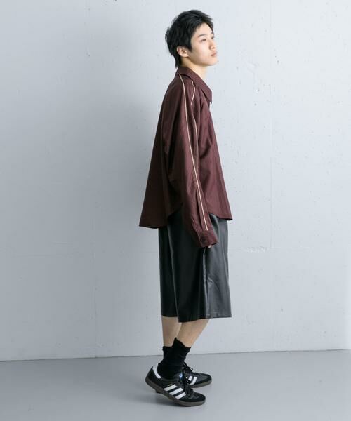 SENSE OF PLACE by URBAN RESEARCH / センスオブプレイス バイ アーバンリサーチ シャツ・ブラウス | サイドラインピンストライプジップシャツ | 詳細11