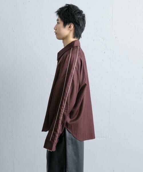SENSE OF PLACE by URBAN RESEARCH / センスオブプレイス バイ アーバンリサーチ シャツ・ブラウス | サイドラインピンストライプジップシャツ | 詳細13