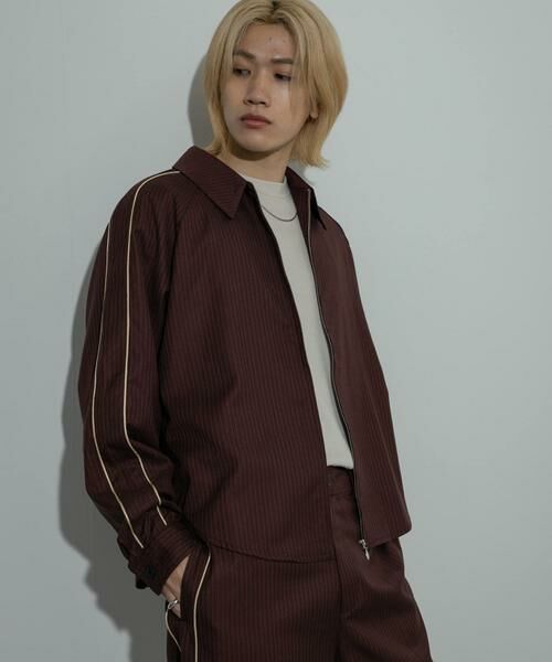 SENSE OF PLACE by URBAN RESEARCH / センスオブプレイス バイ アーバンリサーチ シャツ・ブラウス | サイドラインピンストライプジップシャツ | 詳細2