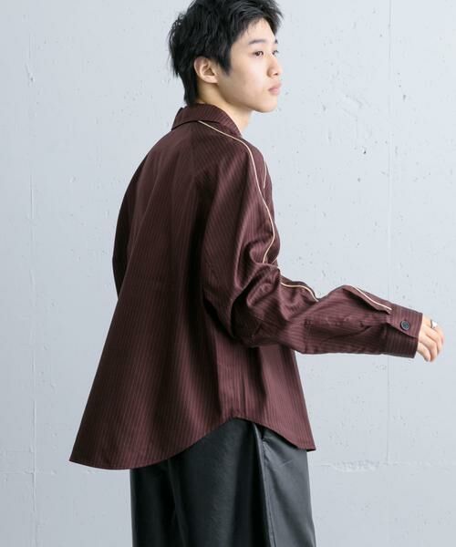 SENSE OF PLACE by URBAN RESEARCH / センスオブプレイス バイ アーバンリサーチ シャツ・ブラウス | サイドラインピンストライプジップシャツ | 詳細9