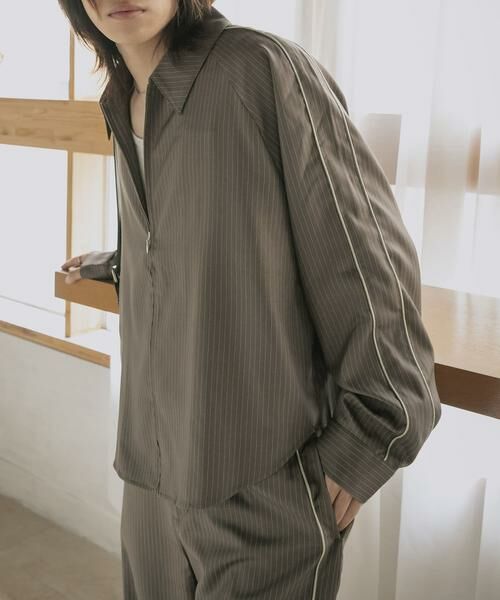 SENSE OF PLACE by URBAN RESEARCH / センスオブプレイス バイ アーバンリサーチ シャツ・ブラウス | サイドラインピンストライプジップシャツ | 詳細21