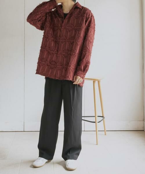 SENSE OF PLACE by URBAN RESEARCH / センスオブプレイス バイ アーバンリサーチ シャツ・ブラウス | フリンジジャガードレギュラーカラーシャツ | 詳細10