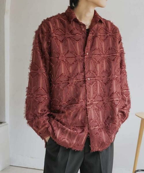 SENSE OF PLACE by URBAN RESEARCH / センスオブプレイス バイ アーバンリサーチ シャツ・ブラウス | フリンジジャガードレギュラーカラーシャツ | 詳細7