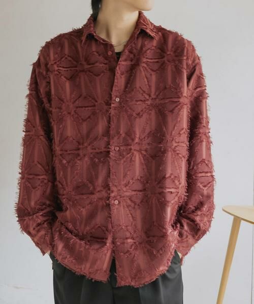 SENSE OF PLACE by URBAN RESEARCH / センスオブプレイス バイ アーバンリサーチ シャツ・ブラウス | フリンジジャガードレギュラーカラーシャツ | 詳細8