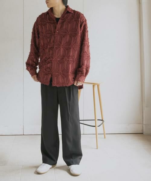 SENSE OF PLACE by URBAN RESEARCH / センスオブプレイス バイ アーバンリサーチ シャツ・ブラウス | フリンジジャガードレギュラーカラーシャツ | 詳細9