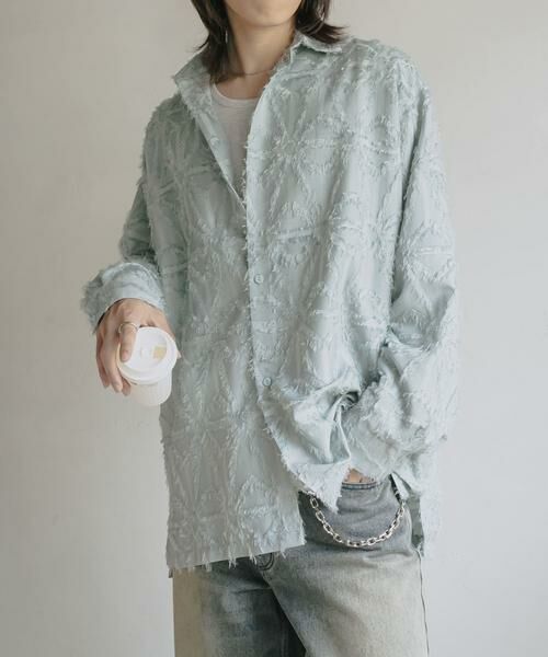 SENSE OF PLACE by URBAN RESEARCH / センスオブプレイス バイ アーバンリサーチ シャツ・ブラウス | フリンジジャガードレギュラーカラーシャツ | 詳細26