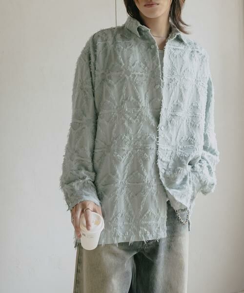 SENSE OF PLACE by URBAN RESEARCH / センスオブプレイス バイ アーバンリサーチ シャツ・ブラウス | フリンジジャガードレギュラーカラーシャツ | 詳細27