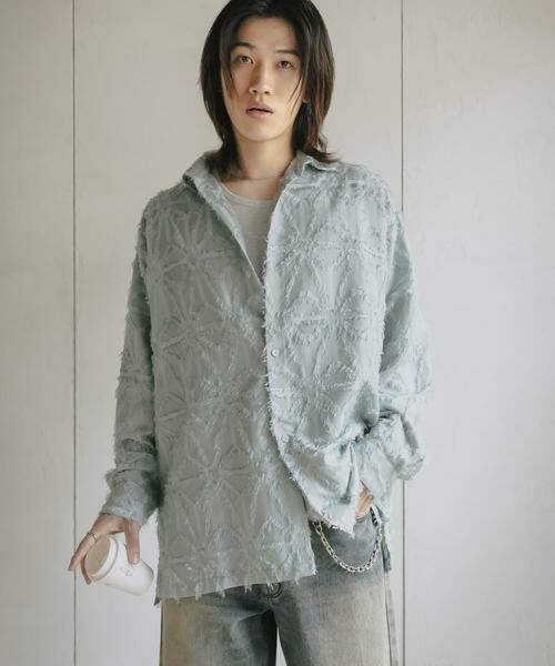 SENSE OF PLACE by URBAN RESEARCH / センスオブプレイス バイ アーバンリサーチ シャツ・ブラウス | フリンジジャガードレギュラーカラーシャツ | 詳細28