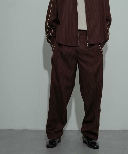 SENSE OF PLACE by URBAN RESEARCH / センスオブプレイス バイ アーバンリサーチ その他パンツ | サイドラインピンストライプスラックス | 詳細1