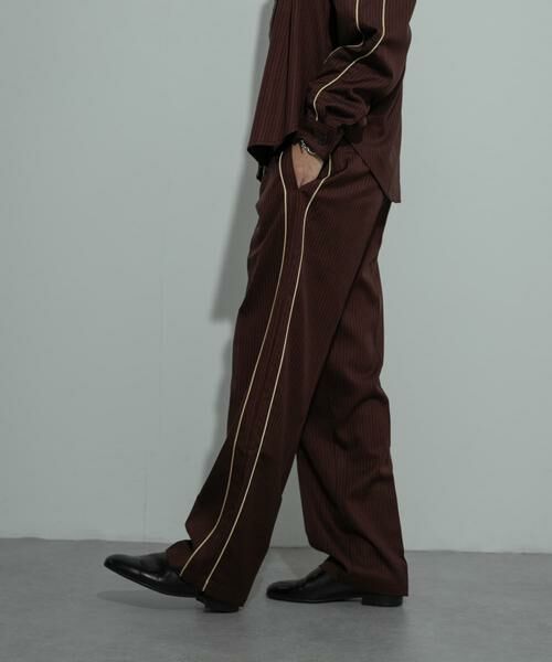 SENSE OF PLACE by URBAN RESEARCH / センスオブプレイス バイ アーバンリサーチ その他パンツ | サイドラインピンストライプスラックス | 詳細2