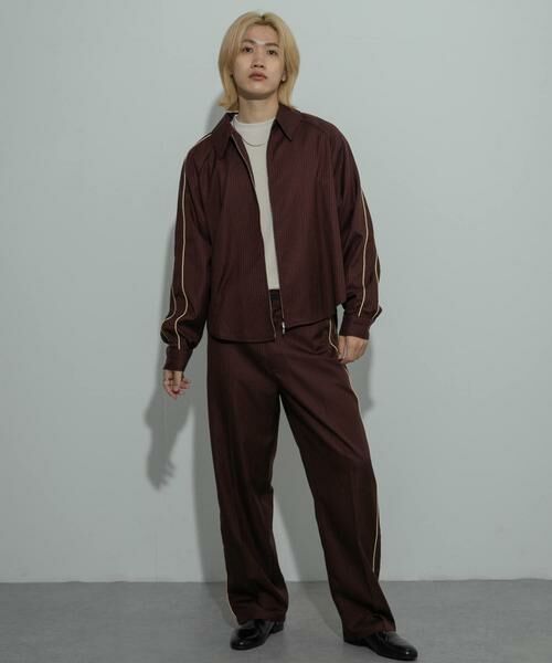 SENSE OF PLACE by URBAN RESEARCH / センスオブプレイス バイ アーバンリサーチ その他パンツ | サイドラインピンストライプスラックス | 詳細3