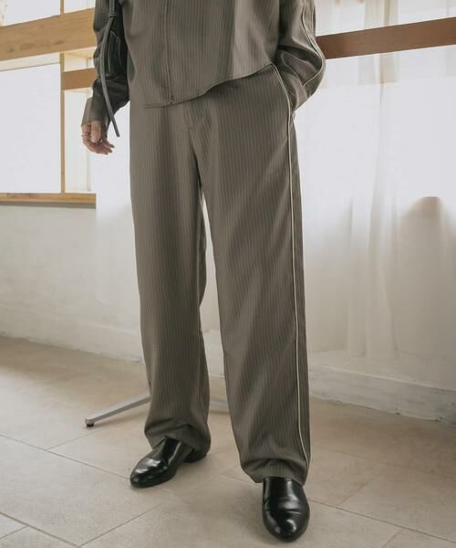 SENSE OF PLACE by URBAN RESEARCH / センスオブプレイス バイ アーバンリサーチ その他パンツ | サイドラインピンストライプスラックス | 詳細10