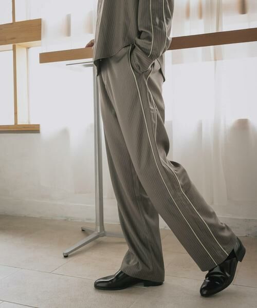 SENSE OF PLACE by URBAN RESEARCH / センスオブプレイス バイ アーバンリサーチ その他パンツ | サイドラインピンストライプスラックス | 詳細12