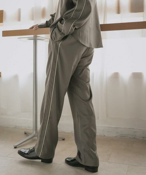 SENSE OF PLACE by URBAN RESEARCH / センスオブプレイス バイ アーバンリサーチ その他パンツ | サイドラインピンストライプスラックス | 詳細13