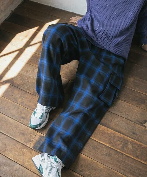 SENSE OF PLACE by URBAN RESEARCH / センスオブプレイス バイ アーバンリサーチ その他パンツ | オンブレーチェックカーゴパンツ | 詳細1