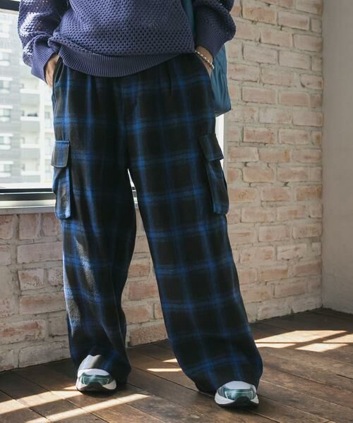 SENSE OF PLACE by URBAN RESEARCH / センスオブプレイス バイ アーバンリサーチ その他パンツ | オンブレーチェックカーゴパンツ | 詳細3