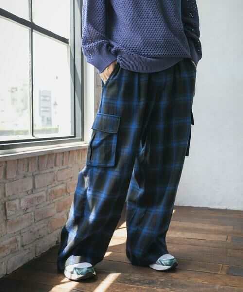 SENSE OF PLACE by URBAN RESEARCH / センスオブプレイス バイ アーバンリサーチ その他パンツ | オンブレーチェックカーゴパンツ | 詳細4