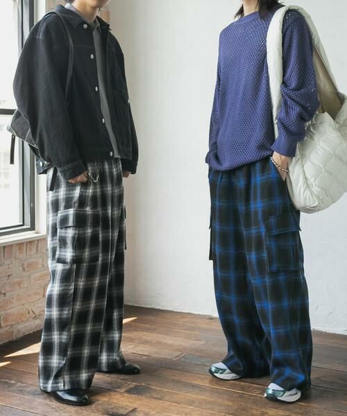 SENSE OF PLACE by URBAN RESEARCH / センスオブプレイス バイ アーバンリサーチ その他パンツ | オンブレーチェックカーゴパンツ | 詳細23