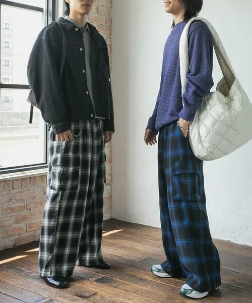 SENSE OF PLACE by URBAN RESEARCH / センスオブプレイス バイ アーバンリサーチ その他パンツ | オンブレーチェックカーゴパンツ | 詳細24
