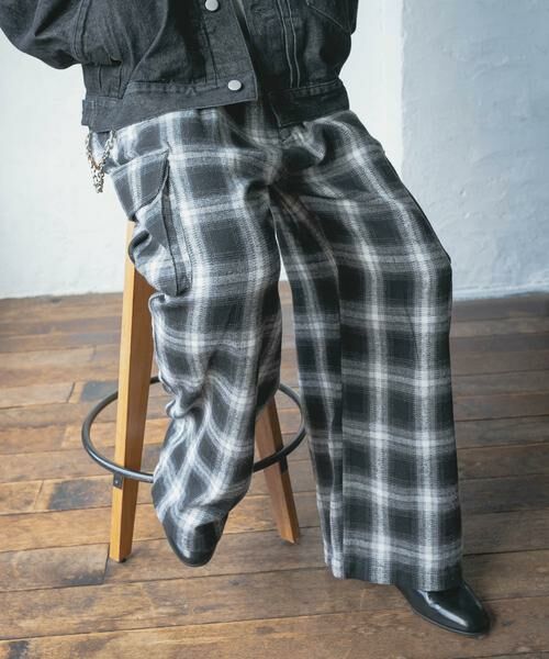 SENSE OF PLACE by URBAN RESEARCH / センスオブプレイス バイ アーバンリサーチ その他パンツ | オンブレーチェックカーゴパンツ | 詳細17