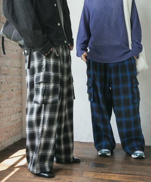 SENSE OF PLACE by URBAN RESEARCH / センスオブプレイス バイ アーバンリサーチ その他パンツ | オンブレーチェックカーゴパンツ | 詳細20