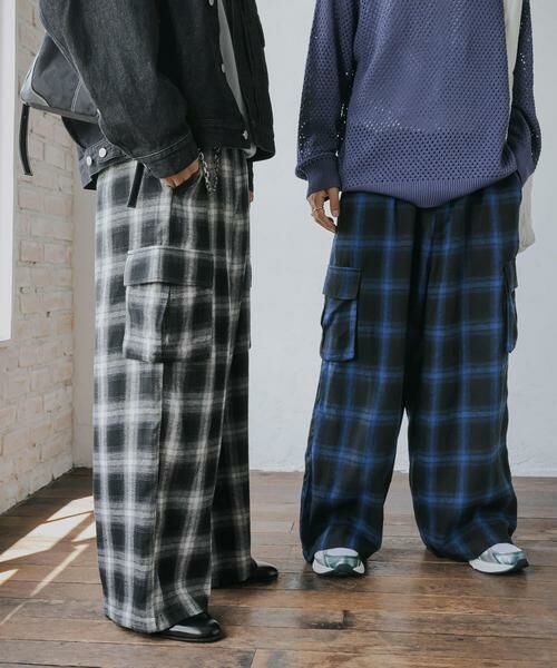 SENSE OF PLACE by URBAN RESEARCH / センスオブプレイス バイ アーバンリサーチ その他パンツ | オンブレーチェックカーゴパンツ | 詳細21