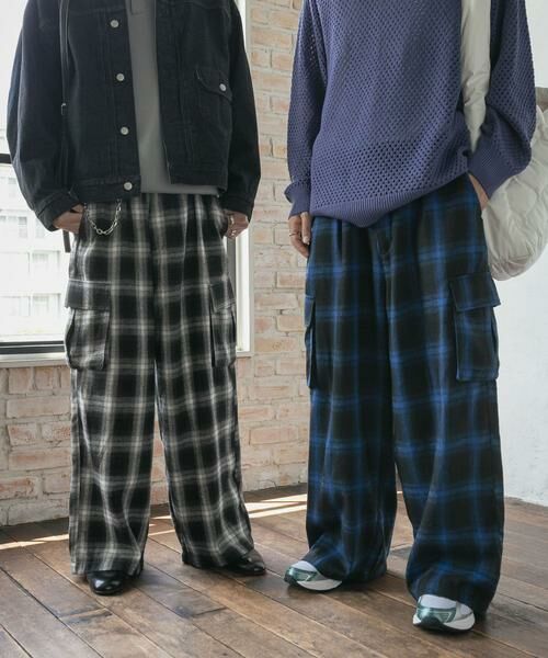 SENSE OF PLACE by URBAN RESEARCH / センスオブプレイス バイ アーバンリサーチ その他パンツ | オンブレーチェックカーゴパンツ | 詳細22