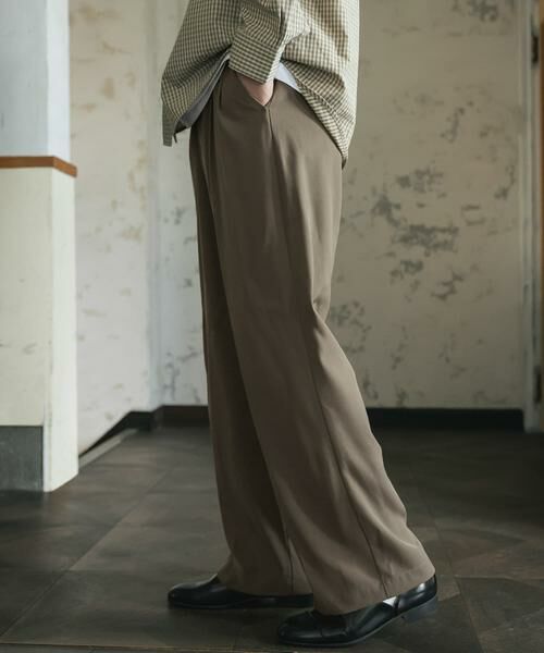 SENSE OF PLACE by URBAN RESEARCH / センスオブプレイス バイ アーバンリサーチ その他パンツ | ダブルタックワイドスラックス | 詳細2