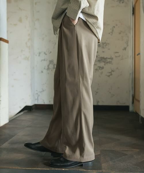 SENSE OF PLACE by URBAN RESEARCH / センスオブプレイス バイ アーバンリサーチ その他パンツ | ダブルタックワイドスラックス | 詳細3