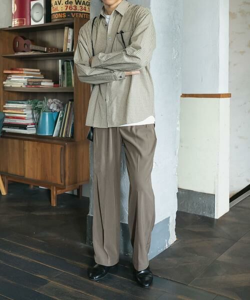 SENSE OF PLACE by URBAN RESEARCH / センスオブプレイス バイ アーバンリサーチ その他パンツ | ダブルタックワイドスラックス | 詳細4