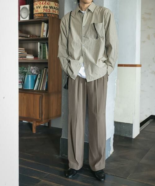 SENSE OF PLACE by URBAN RESEARCH / センスオブプレイス バイ アーバンリサーチ その他パンツ | ダブルタックワイドスラックス | 詳細5