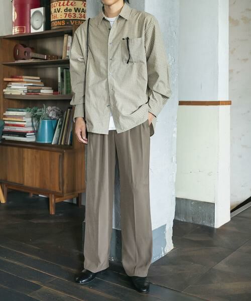 SENSE OF PLACE by URBAN RESEARCH / センスオブプレイス バイ アーバンリサーチ その他パンツ | ダブルタックワイドスラックス | 詳細6