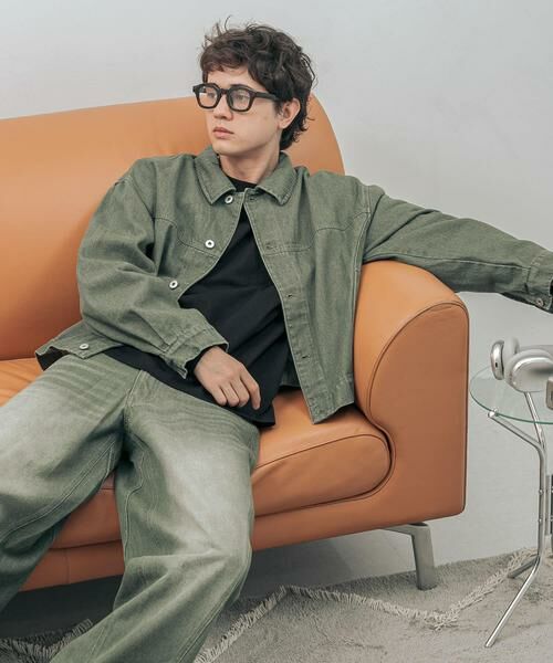 SENSE OF PLACE by URBAN RESEARCH / センスオブプレイス バイ アーバンリサーチ Gジャン・デニムジャケット | 『セットアップ対応』ツイストデニムジャケット | 詳細1