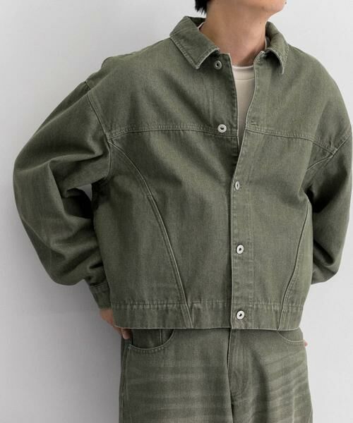 SENSE OF PLACE by URBAN RESEARCH / センスオブプレイス バイ アーバンリサーチ Gジャン・デニムジャケット | 『セットアップ対応』ツイストデニムジャケット | 詳細3