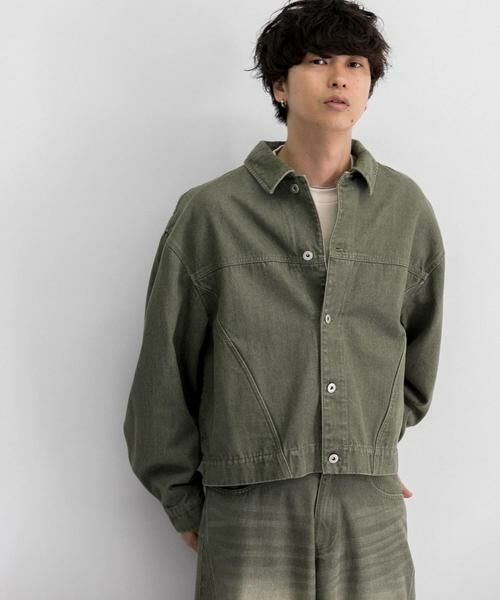 SENSE OF PLACE by URBAN RESEARCH / センスオブプレイス バイ アーバンリサーチ Gジャン・デニムジャケット | 『セットアップ対応』ツイストデニムジャケット | 詳細4