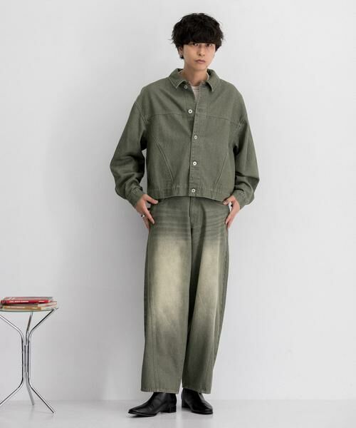 SENSE OF PLACE by URBAN RESEARCH / センスオブプレイス バイ アーバンリサーチ Gジャン・デニムジャケット | 『セットアップ対応』ツイストデニムジャケット | 詳細6