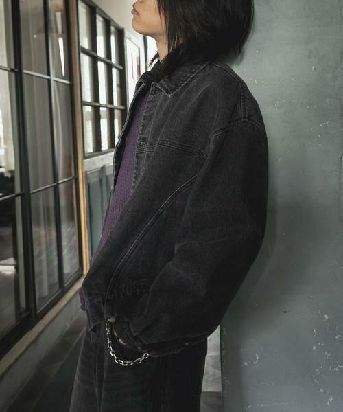 SENSE OF PLACE by URBAN RESEARCH / センスオブプレイス バイ アーバンリサーチ Gジャン・デニムジャケット | 『セットアップ対応』ツイストデニムジャケット | 詳細17