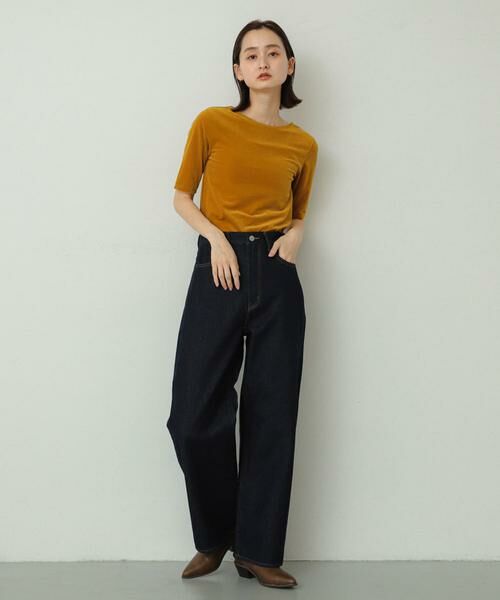 SENSE OF PLACE by URBAN RESEARCH / センスオブプレイス バイ アーバンリサーチ Tシャツ | シアーベロアTシャツ(半袖) | 詳細3