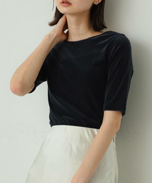 SENSE OF PLACE by URBAN RESEARCH / センスオブプレイス バイ アーバンリサーチ Tシャツ | シアーベロアTシャツ(半袖) | 詳細10