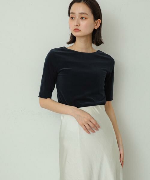 SENSE OF PLACE by URBAN RESEARCH / センスオブプレイス バイ アーバンリサーチ Tシャツ | シアーベロアTシャツ(半袖) | 詳細11