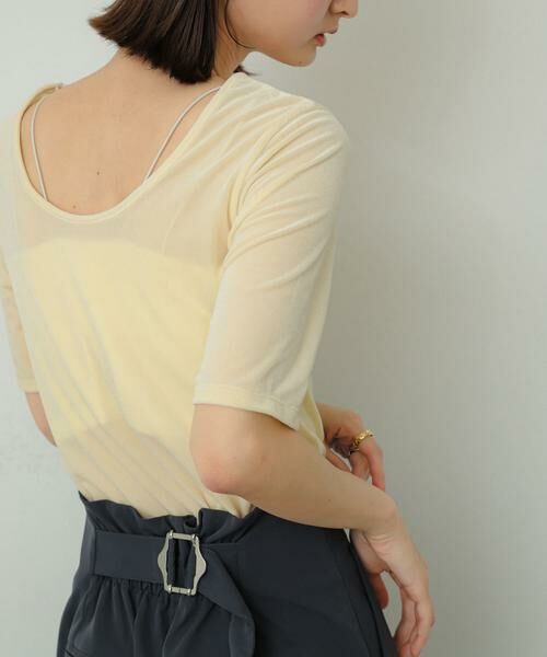 SENSE OF PLACE by URBAN RESEARCH / センスオブプレイス バイ アーバンリサーチ Tシャツ | シアーベロアTシャツ(半袖) | 詳細18