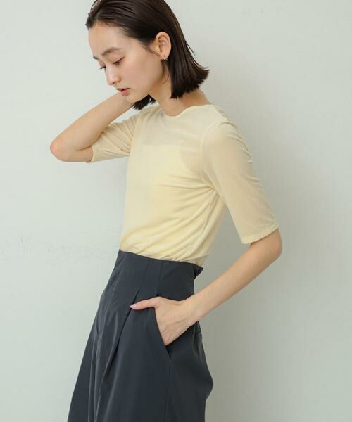 SENSE OF PLACE by URBAN RESEARCH / センスオブプレイス バイ アーバンリサーチ Tシャツ | シアーベロアTシャツ(半袖) | 詳細19