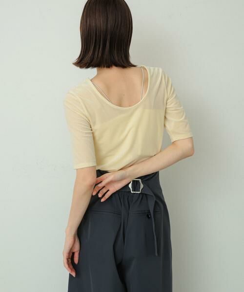 SENSE OF PLACE by URBAN RESEARCH / センスオブプレイス バイ アーバンリサーチ Tシャツ | シアーベロアTシャツ(半袖) | 詳細20