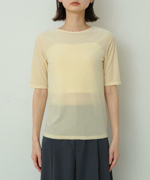 SENSE OF PLACE by URBAN RESEARCH / センスオブプレイス バイ アーバンリサーチ Tシャツ | シアーベロアTシャツ(半袖) | 詳細24